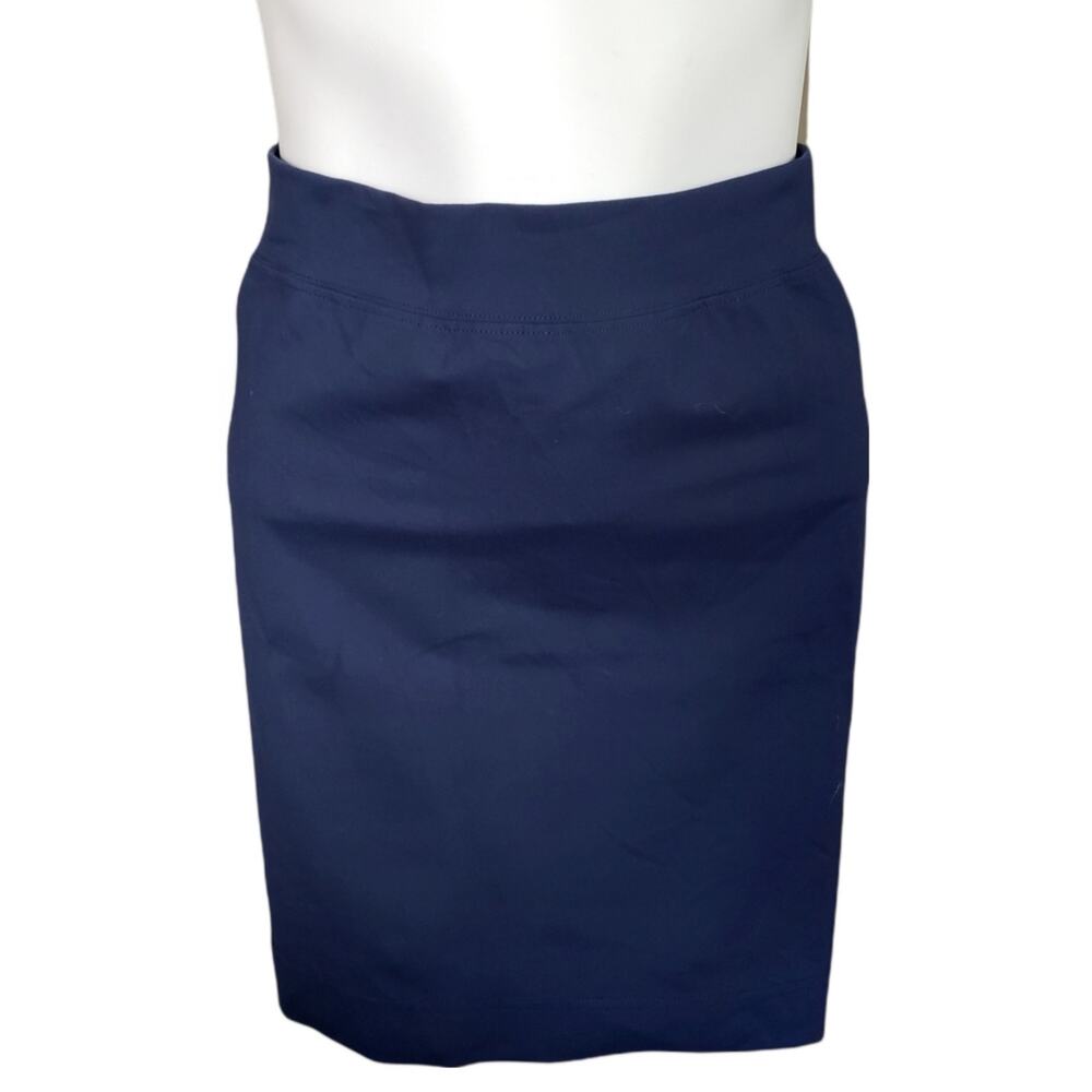 Hard Tail performance stretch athleisure pencil skirt midnight blue Girls L 14
